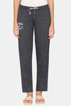 Rosaline Starry Nights Knit Cotton Pyjama - Black Beauty — thumbnail 2